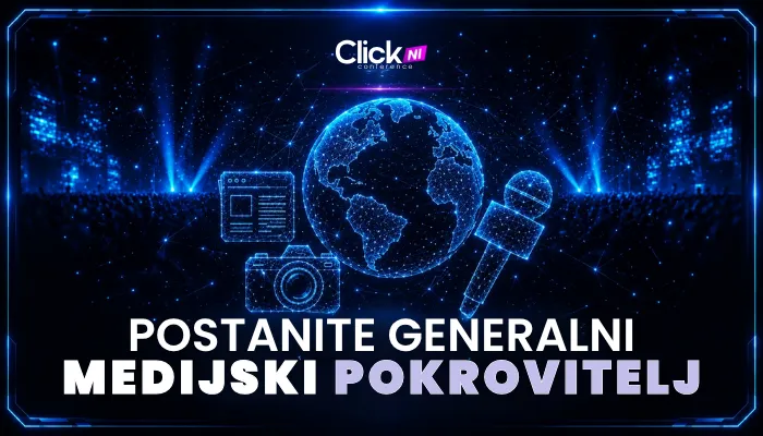 Postanite generalni medijski pokrovitelj Click Conference 2026 &ndash; pi&scaron;ite nam
